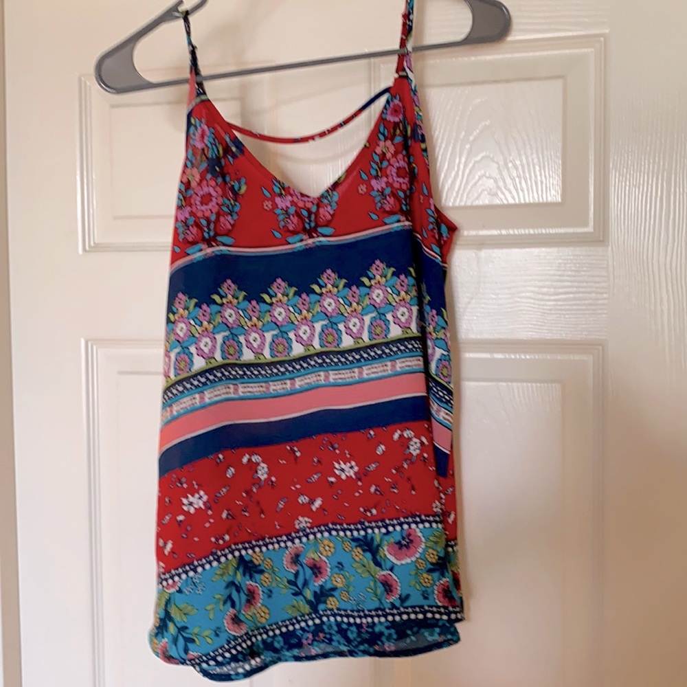 Colorful tank top blouse